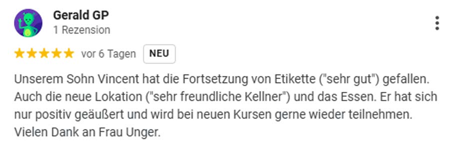 2024-12-06 - First Impression - Google-Rezension von Gerald GP